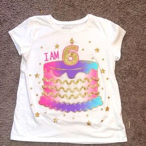 Childrens Place “I am 6” birthday shirt